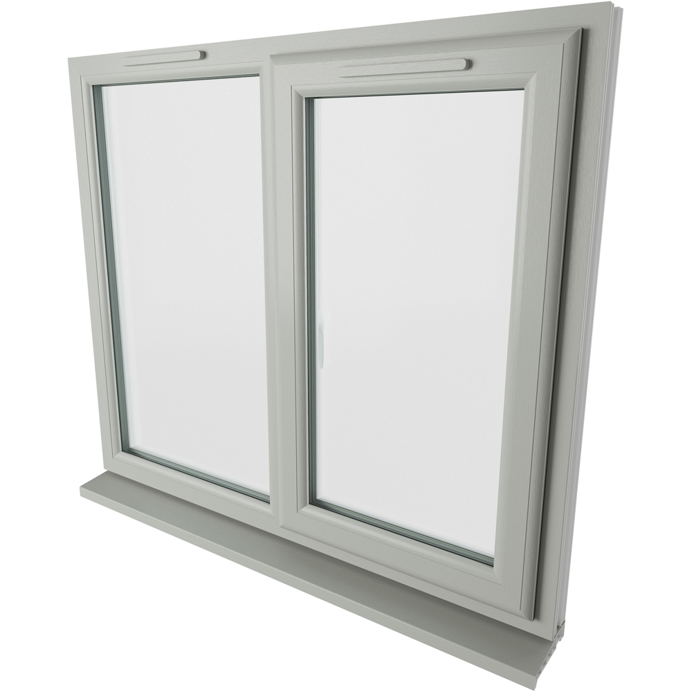 Crystal Agate and White RH Side Hung Next to a Fixed Clear Triple Glazed Window 1109 x 1115mm Image 4