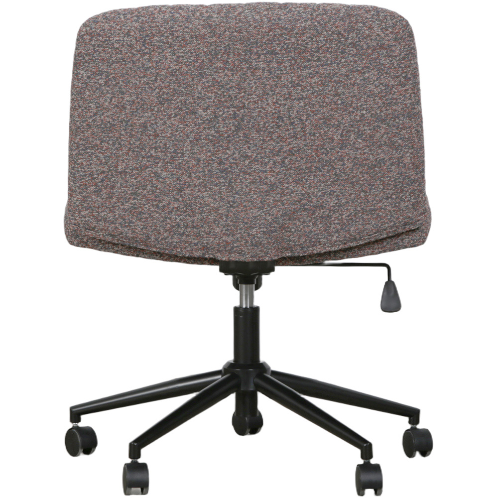 HGD BAO BUN Reddish Brown Tweed Fabric Height Adjustable Swivel Office Chair Image 5