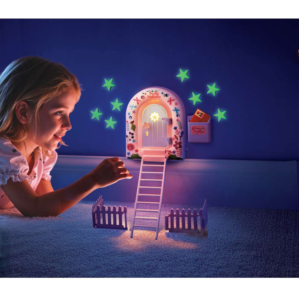 4M KidzMaker Starlit Light-Up Fairy Door DIY Craft Kit Image 2
