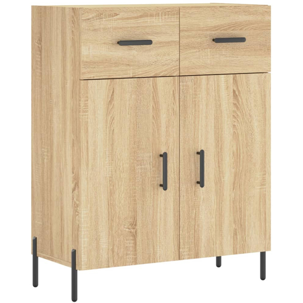 vidaXL 4 Door 2 Drawer Sonoma Oak Highboard Image 7