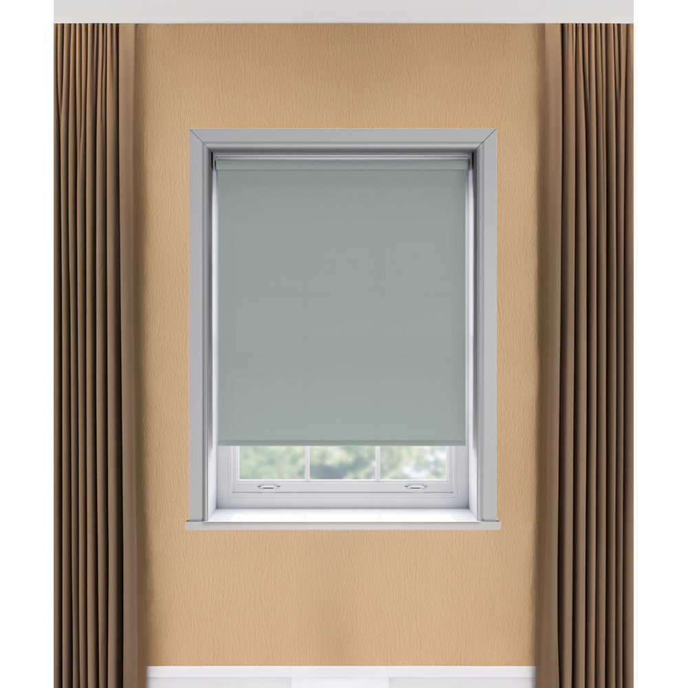 New Edge Blinds Thermal Blackout Roller Blind Duck Egg Blue 75cm Image 3