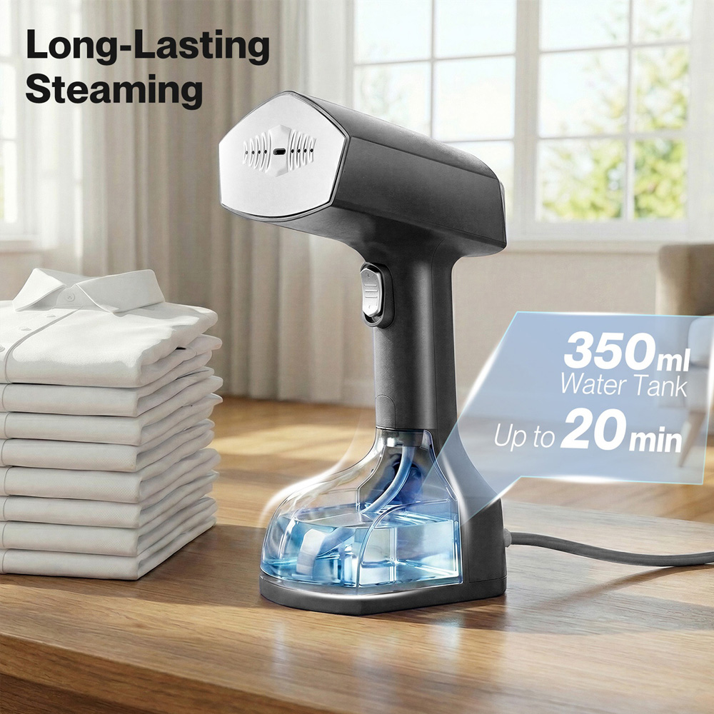 Spector SM2006-BK-UK Portable Handheld Fast Heat Garment Steamer with Measuring Cup 1800W Image 6