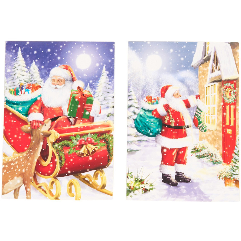 Pack of 10 Father Christmas Cards Image 3