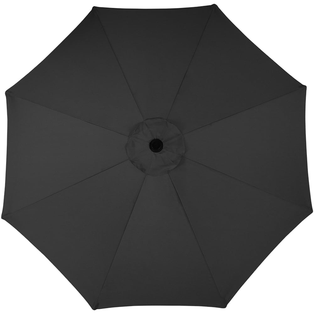 Living and Home Black Crank and Tilt Parasol 3m Image 4