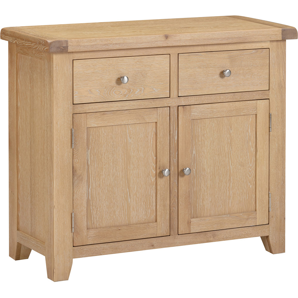 Seconique Windsor 2 Door 2 Drawer Natural Oak Sideboard Image 2