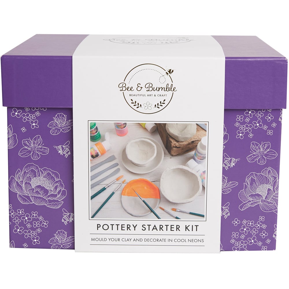 Bee & Bumble Neon Pottery Starter Craft Kit Image 1