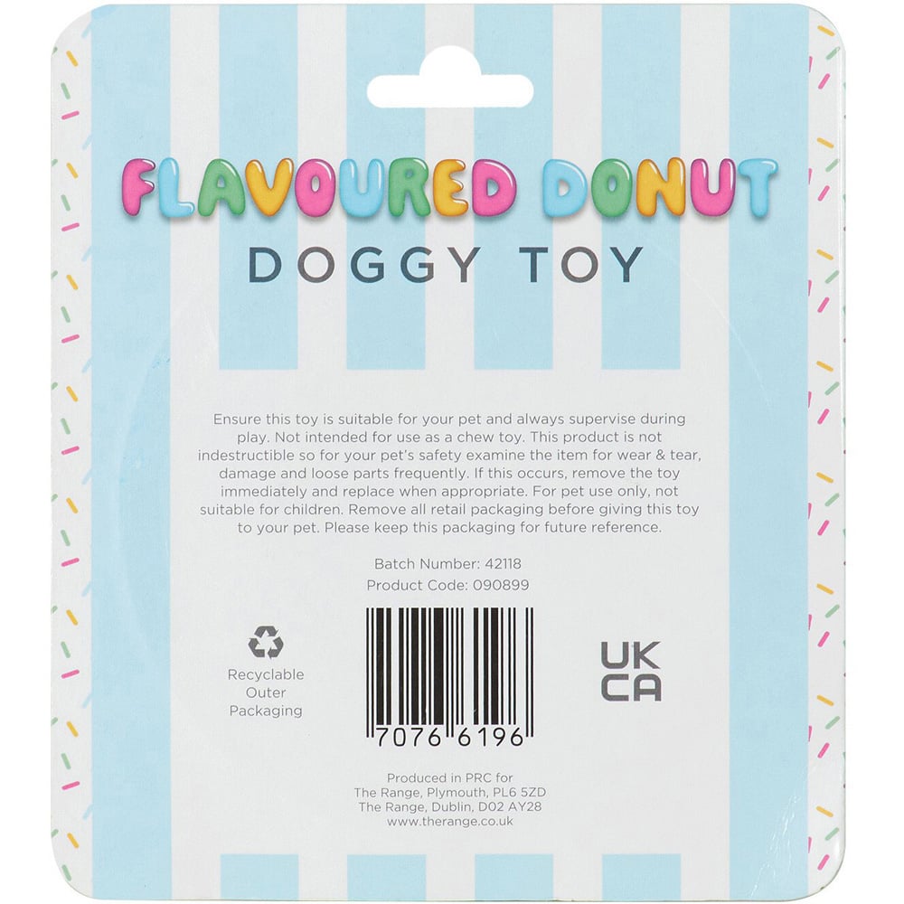 Flavoured Donut Dog Toy Image 6