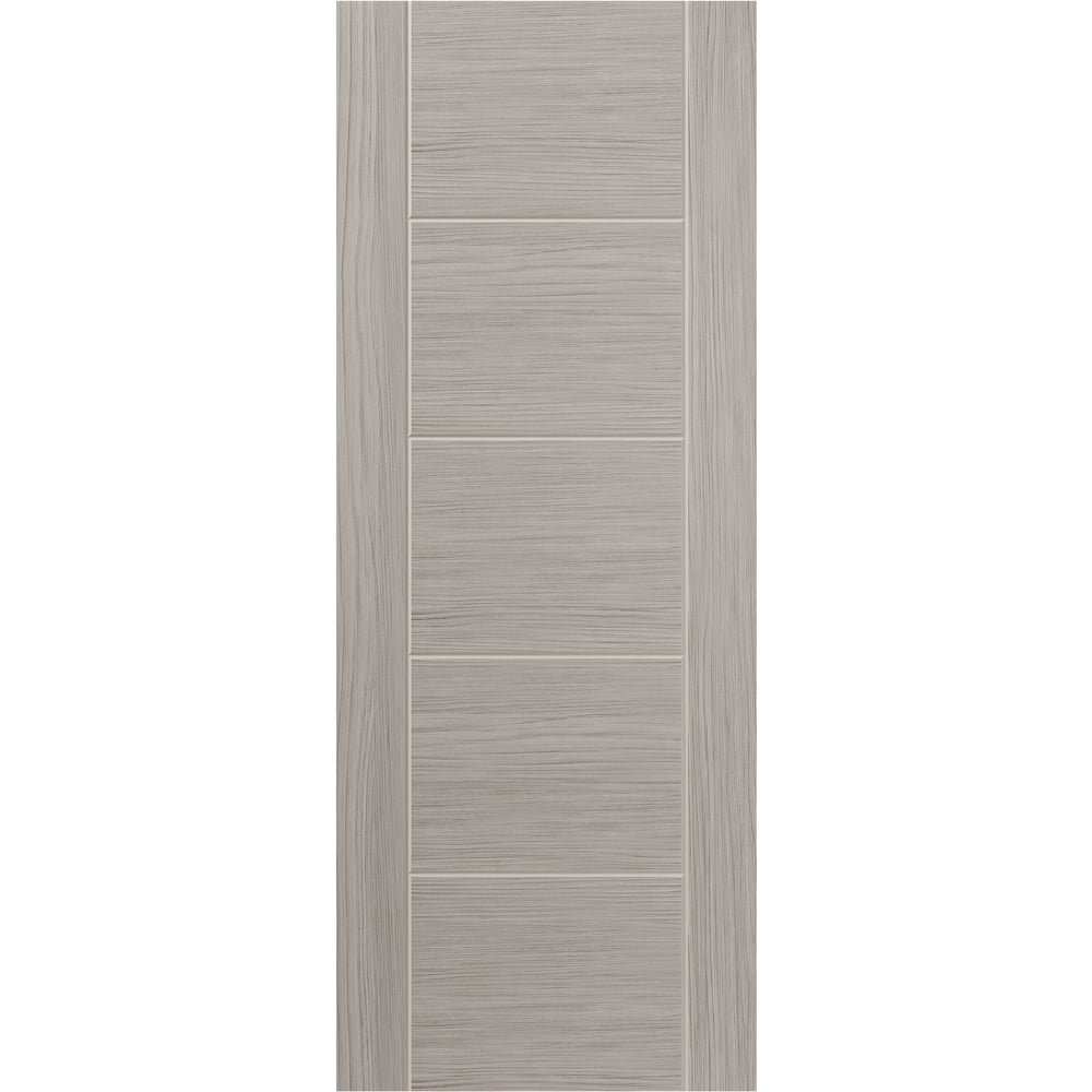 JB Kind Tigris Light Grey Laminated Finished Internal Door 1981 x 610mm Image 1