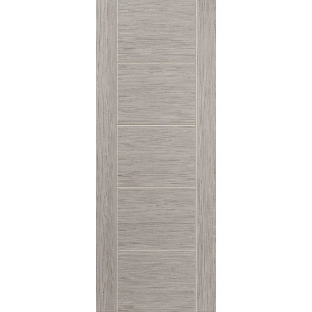 JB Kind Tigris Light Grey Laminated Finished Internal Door 1981 x 762mm Image 1