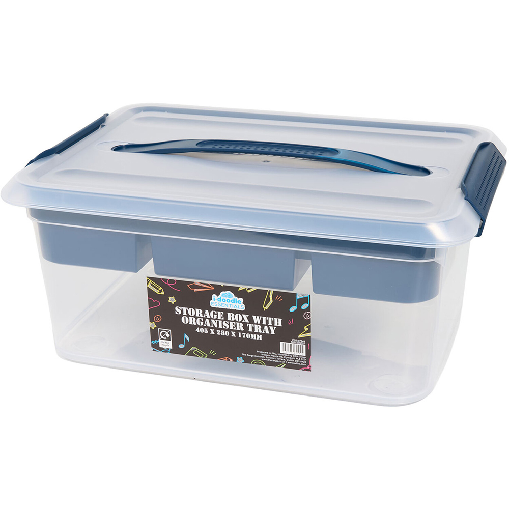 Storage Box with Organiser Tray Image 9