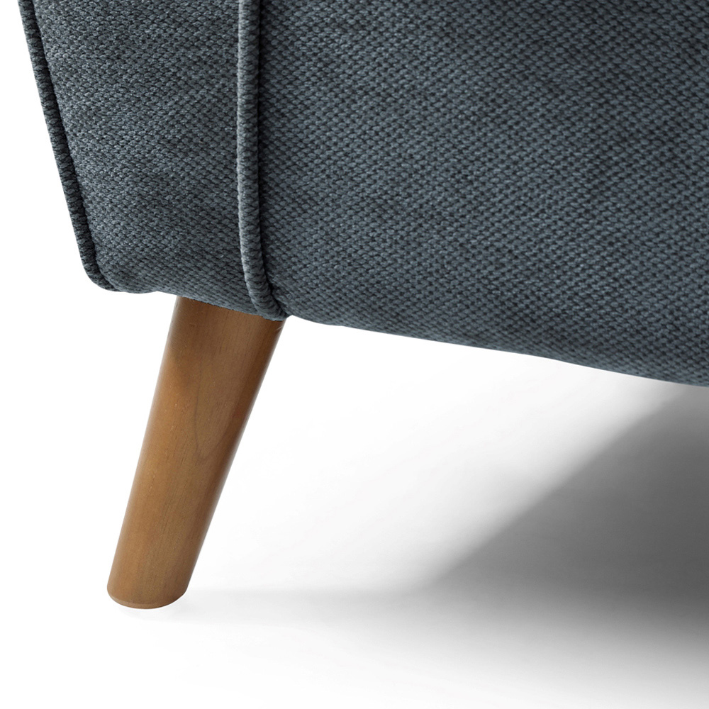 Lily Denim Chenille Wingback Armchair Image 6