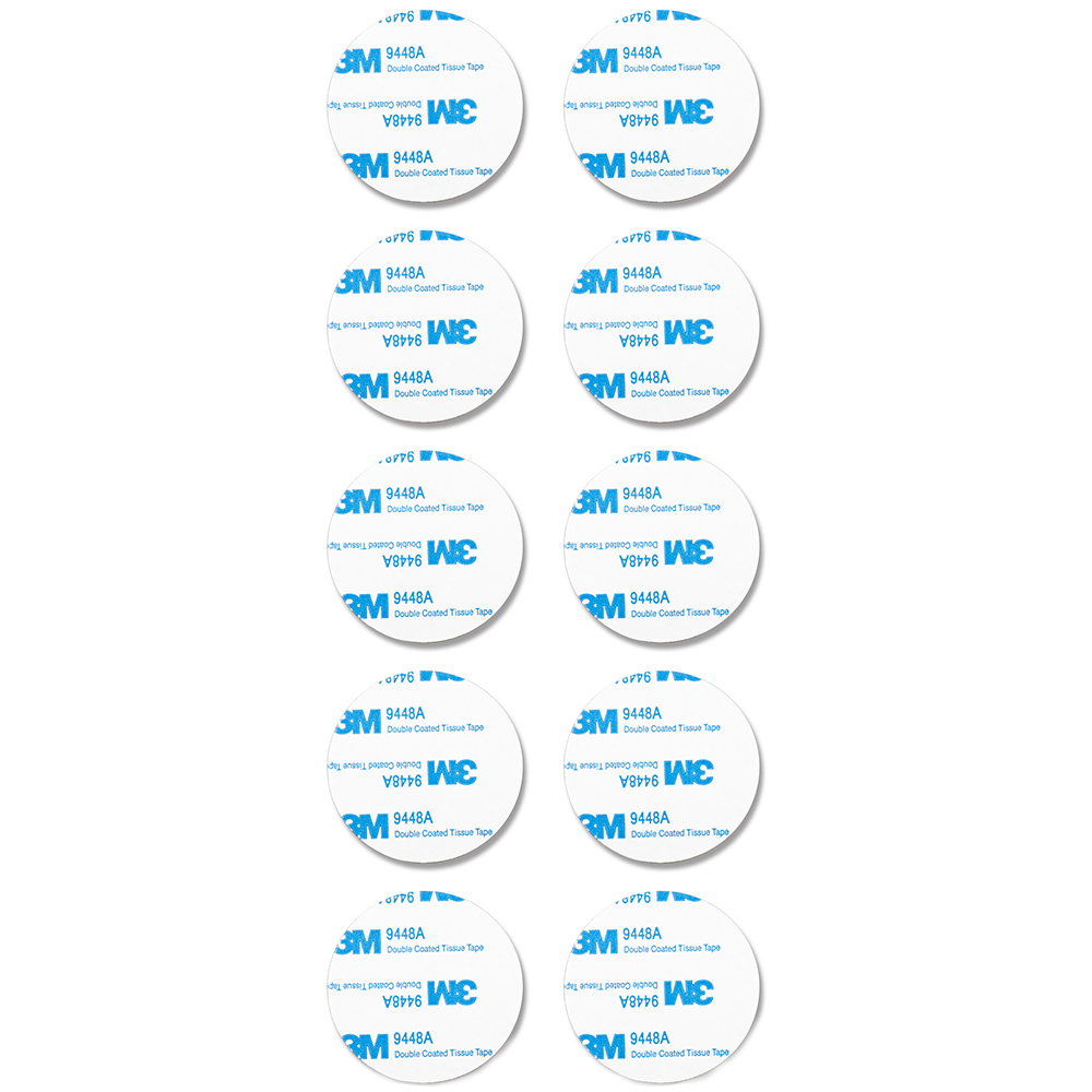 St Helens Grey Double-Sided Round Adhesive Mounting Pads 5cm 10 Pack Image 1