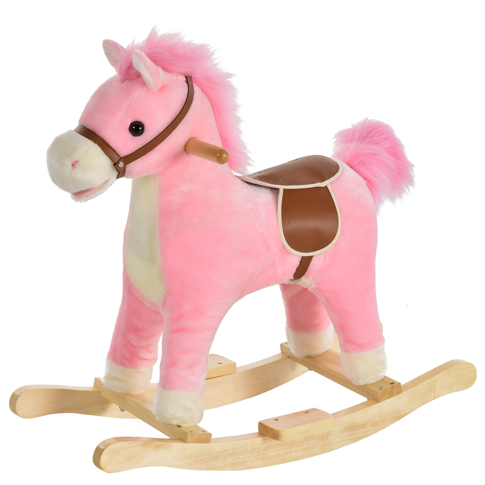 Tommy Toys Rocking Horse Pony Toddler Ride On Pink Image 1