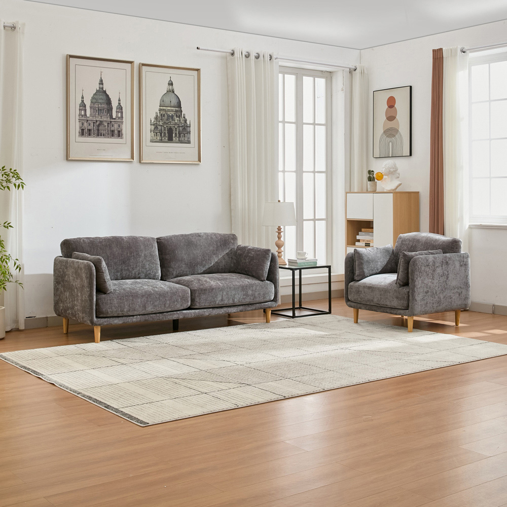 Furniture One 4 Seater Luxury Mid Century Sofa Set Image 6