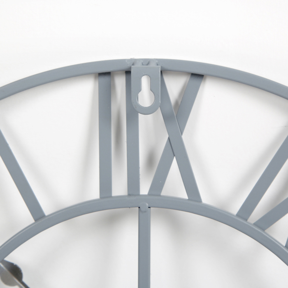 EOS Grey Skeleton Wall Clock with Roman Numerals 40cm Image 6
