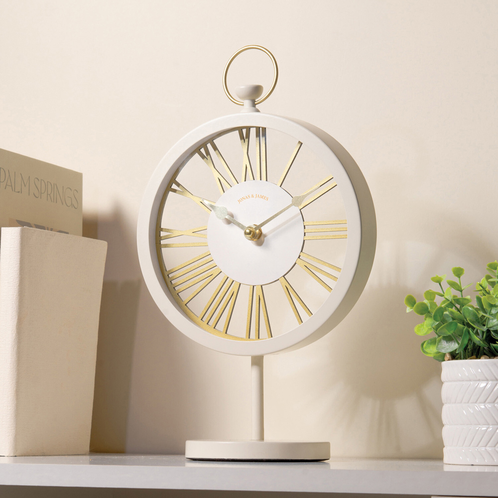 Desk Clock White Image 2