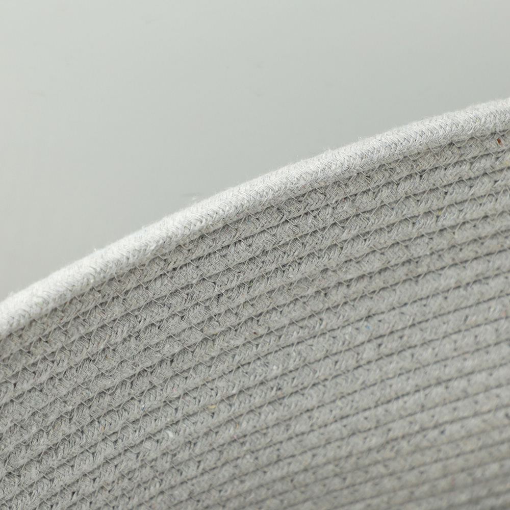 HOMCOM Grey Cotton Rope Laundry Basket 88L Image 3