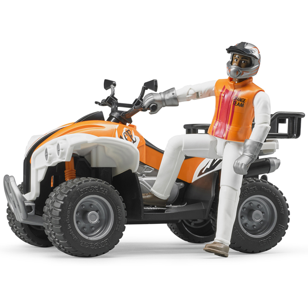 Bruder Kids bworld Quad with Driver Playset Model Image 4