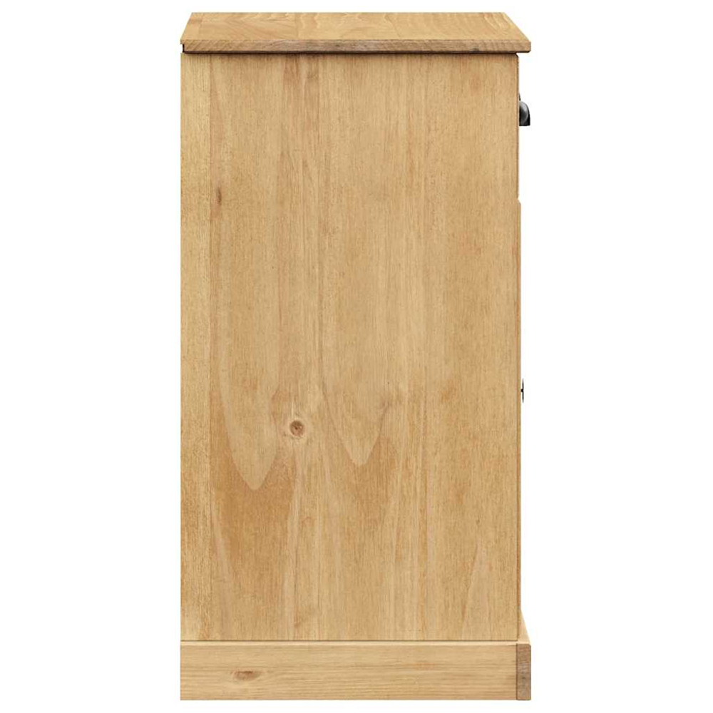 vidaXL 2 Door 2 Drawer Solid Pine Wood Sideboard Image 6
