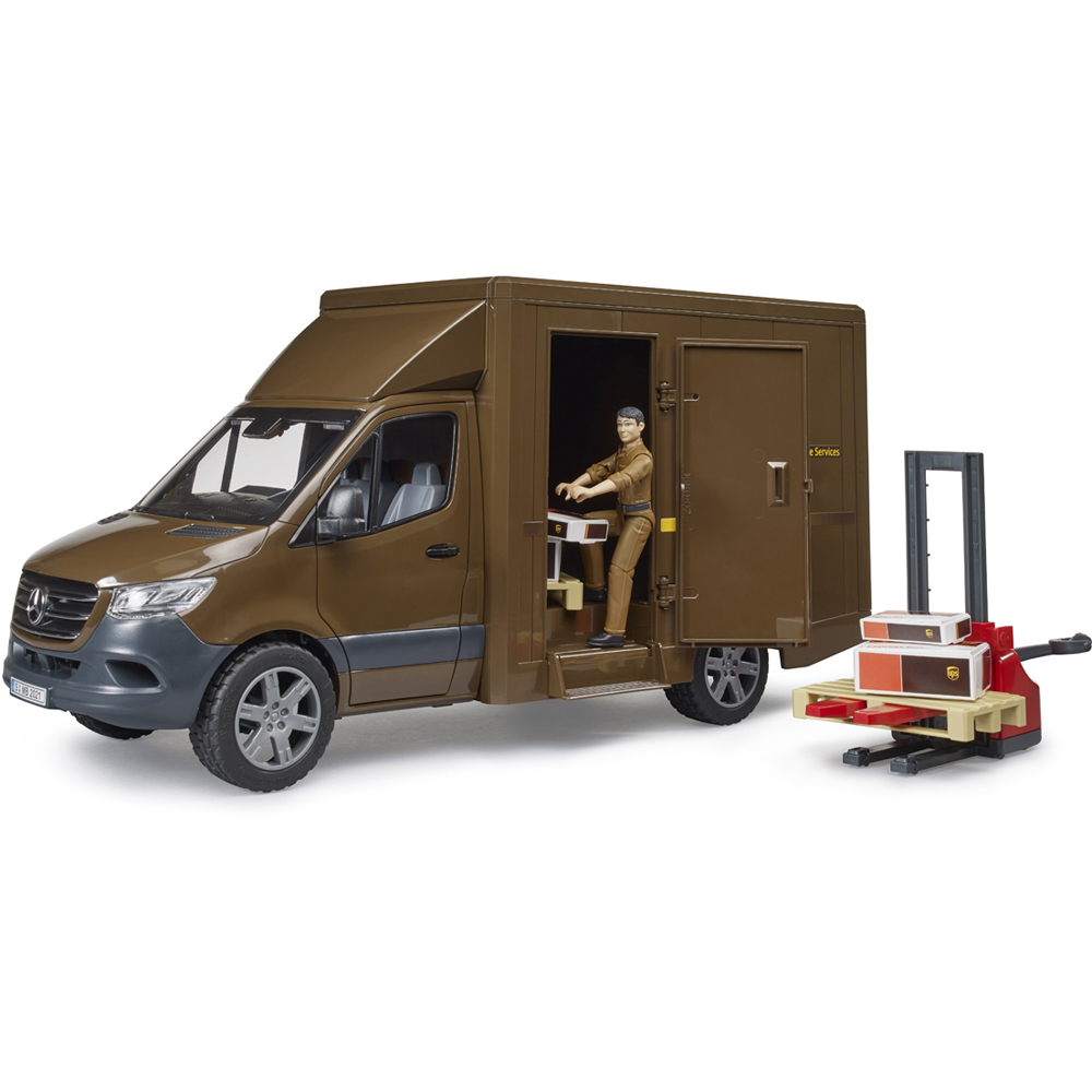 Bruder Kids MB Sprinter UPS with Driver and Accessories Playset Model Image 5