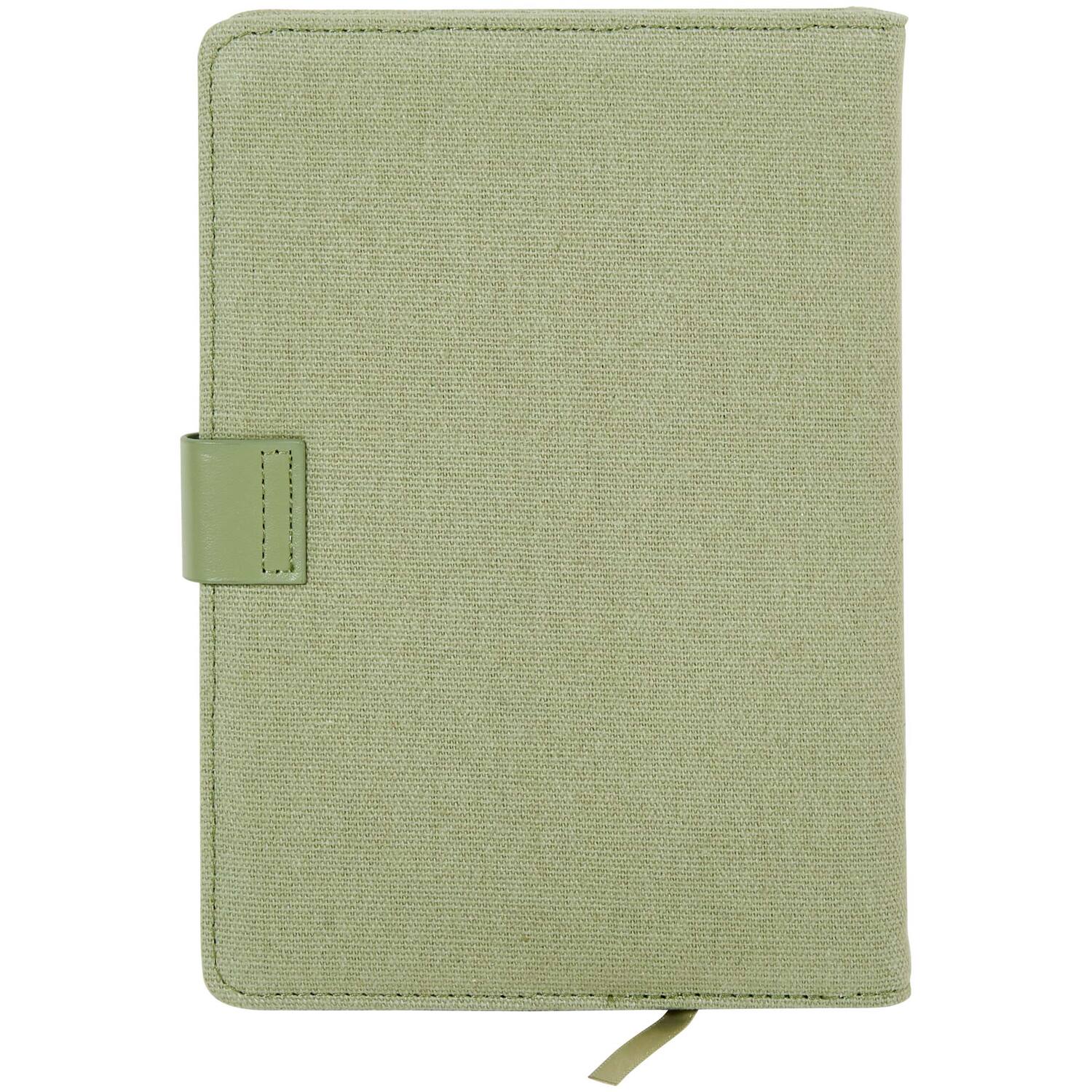 Eco A5 Cotton Notebook - Green Image 4