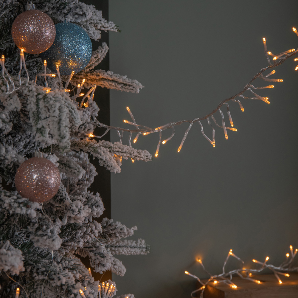 Samuel Alexander 720 Vintage Gold LED Clear Cable Christmas Cluster Light 9.3m Image 8