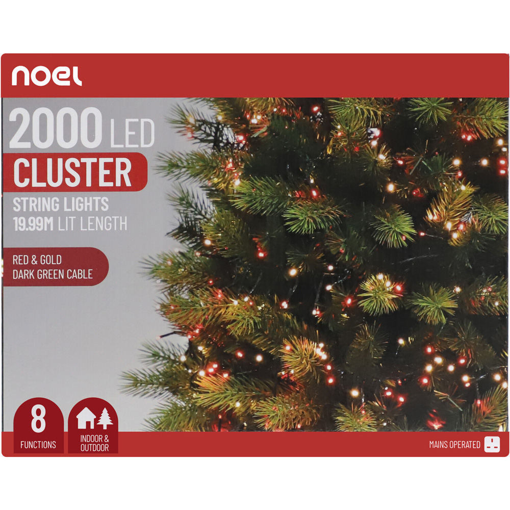 2000 LED Cluster String Lights  19.99 m Image 2