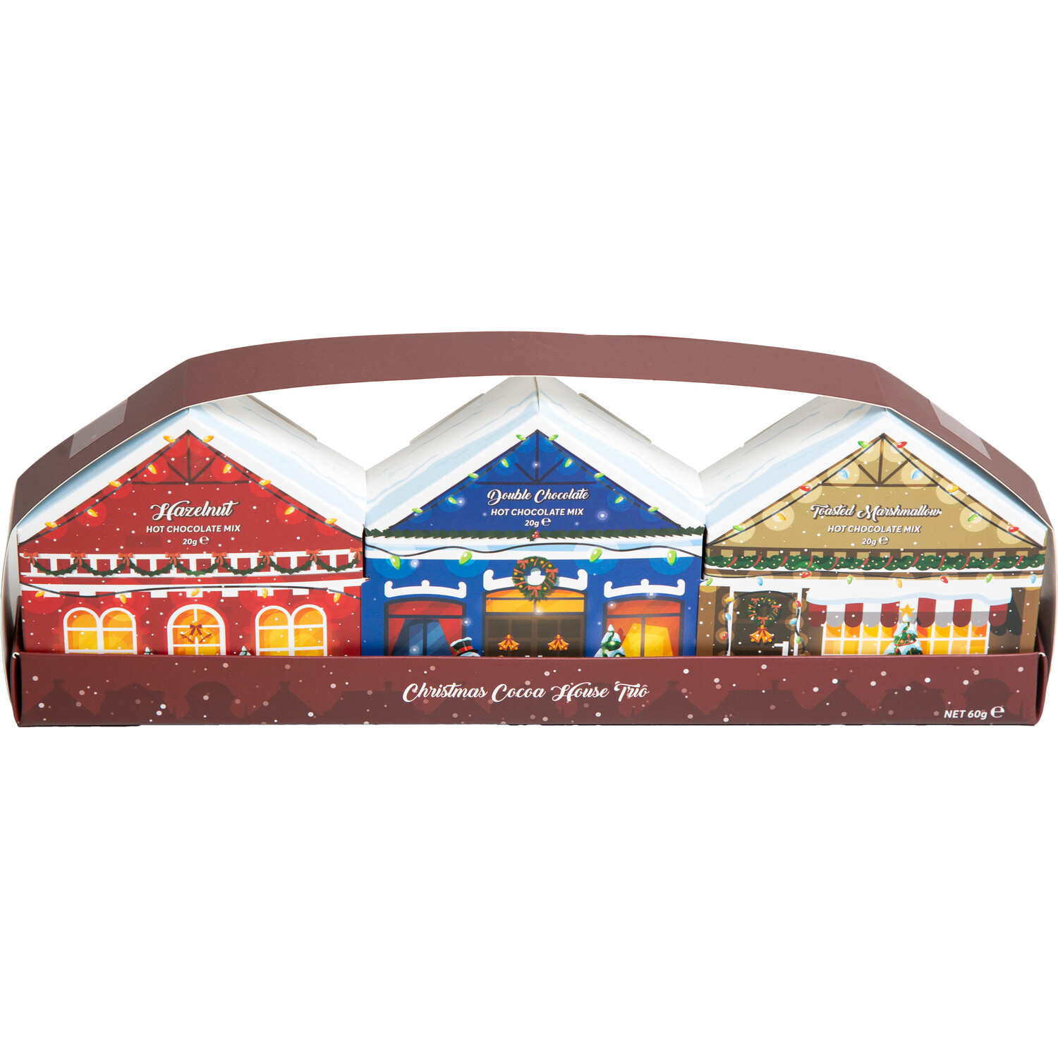 Pack of 3 Christmas Cocoa Houses Image 1