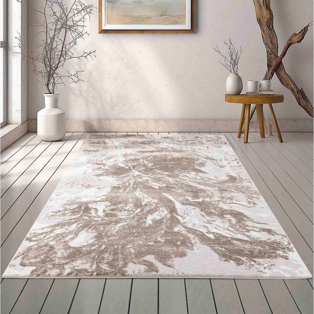 Desire Rugs Serenity Stone Abstract Water Grunge Texture Rug 80 x 150cm Image 2