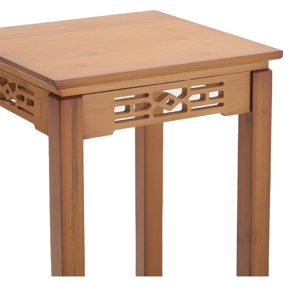 Living and Home 2 Tier Classic Bamboo Plant Stand Image 7