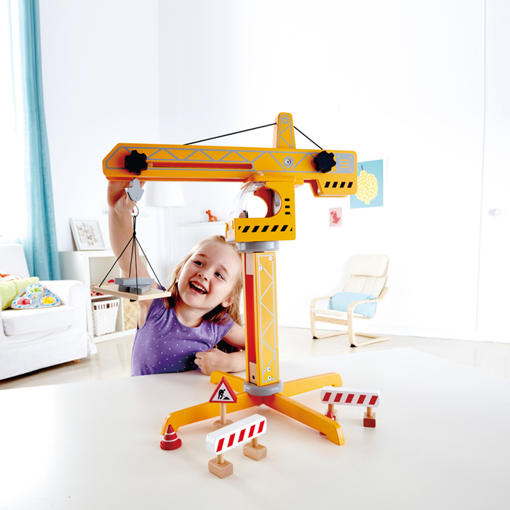 Hape Playscapes Crane Lift Play Set Image 2
