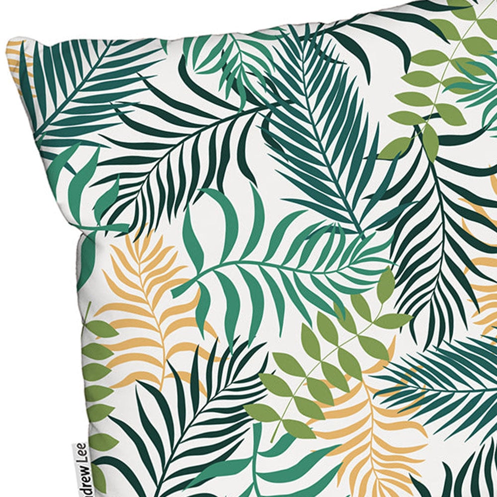 Benjamin Tate Design Green Tropical Palm Outdoor Cushion 60 x 60cm Image 2