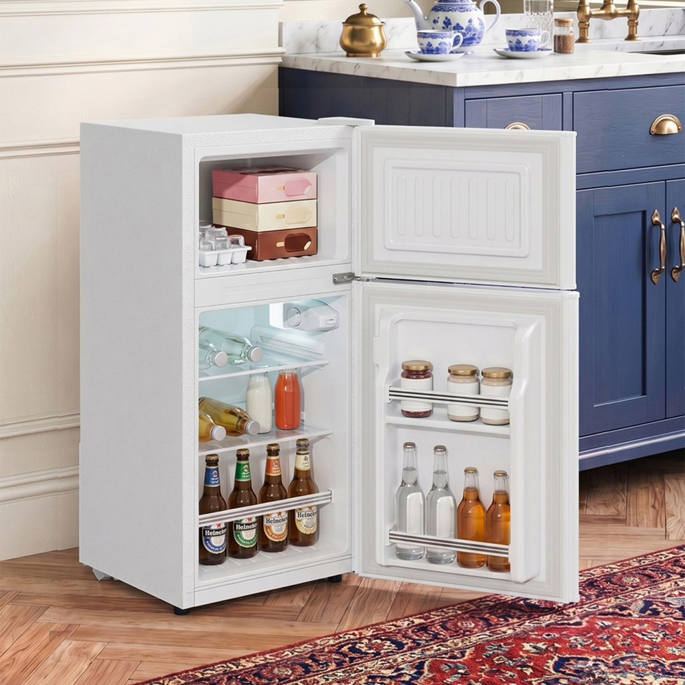 Airoa EK110056 White 51L Freestanding Top Freezer Fridge with Dual Zones Image 7