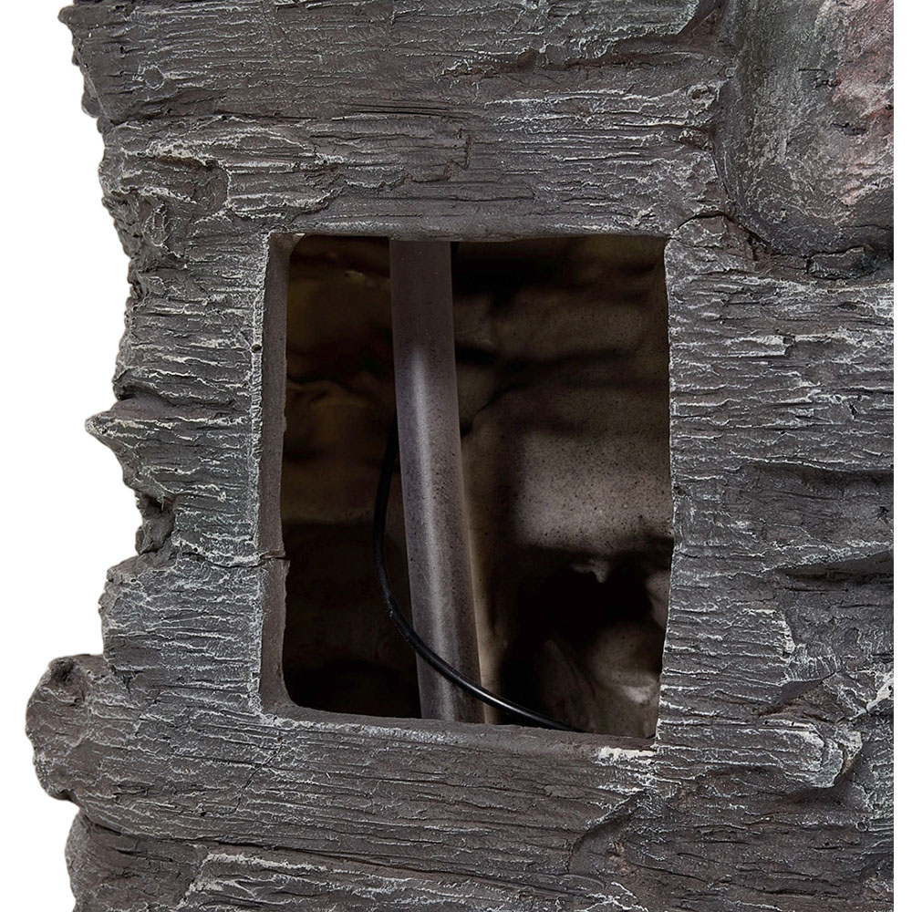 Living and Home 6-Tier Rockery Solar-Powered LED Water Feature Image 5
