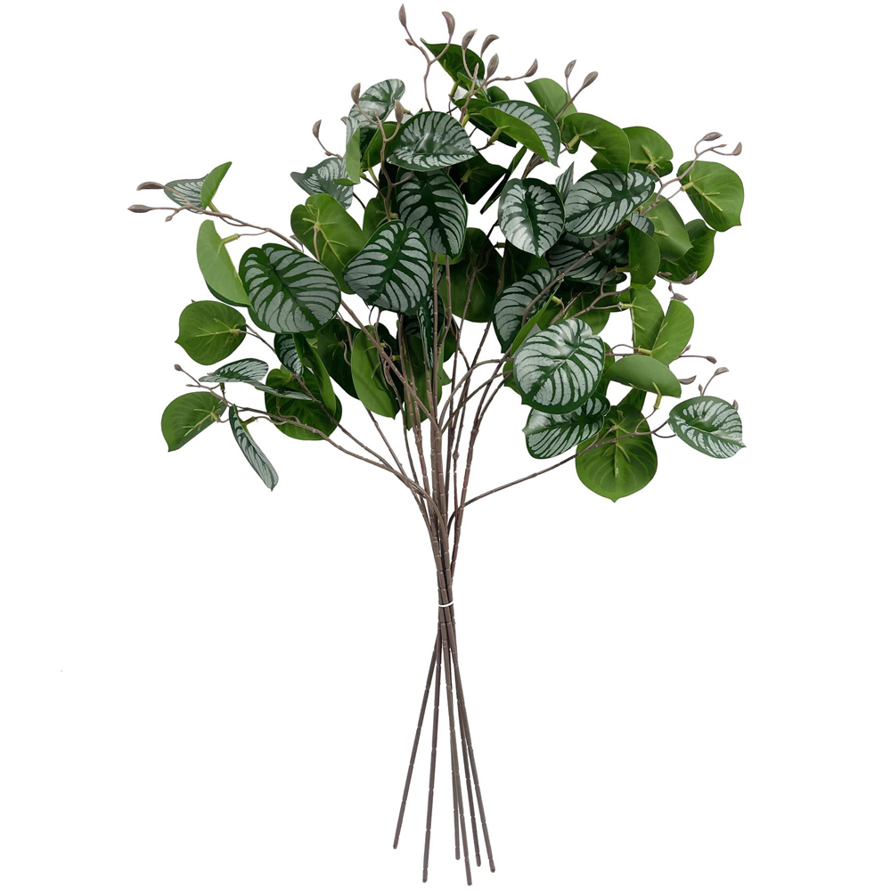 Leaf Zebra Foliage Artificial Spray Stem 70cm 6 Pack Image 1