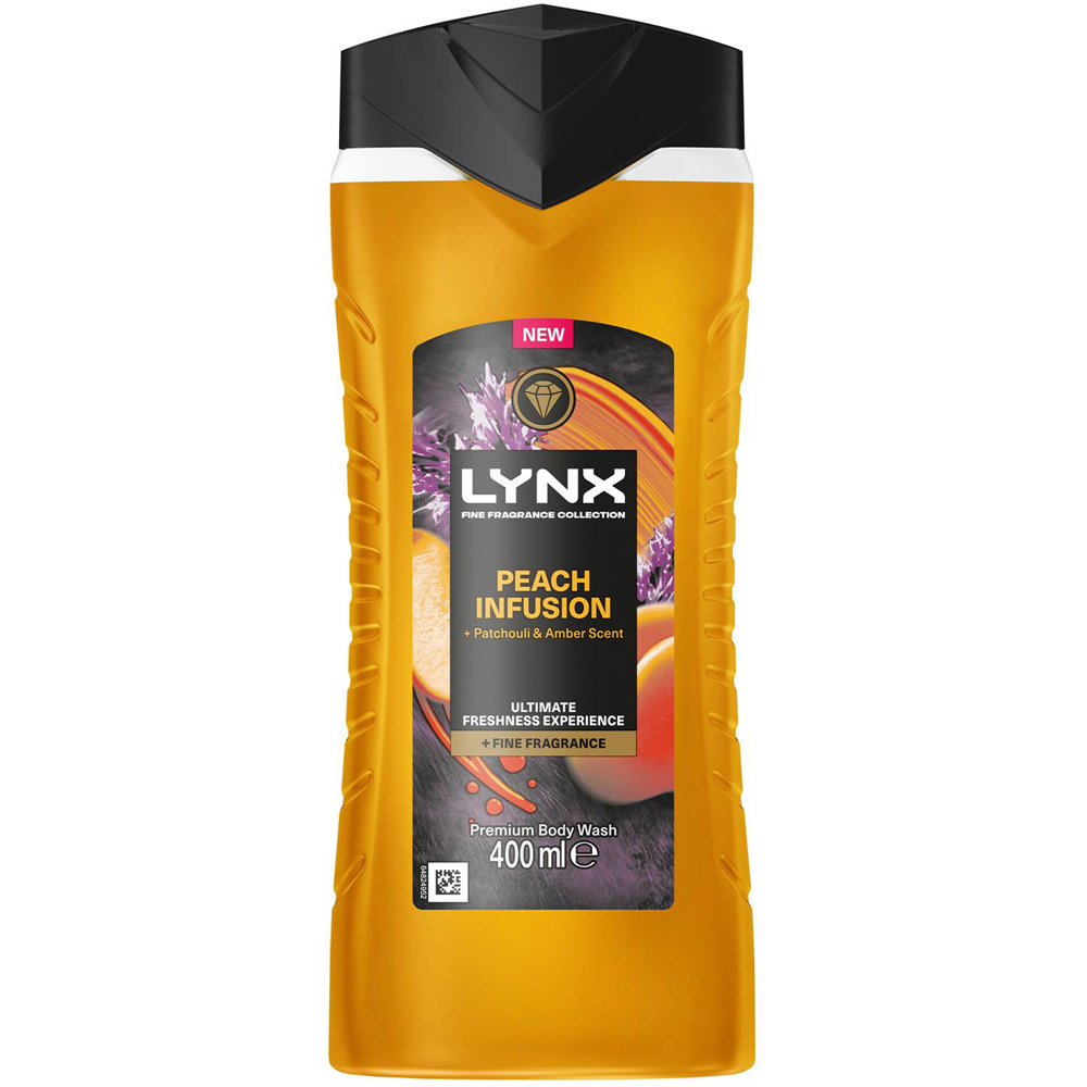 Lynx Peach Infusion Body Wash 400ml 12 Pack Image 2