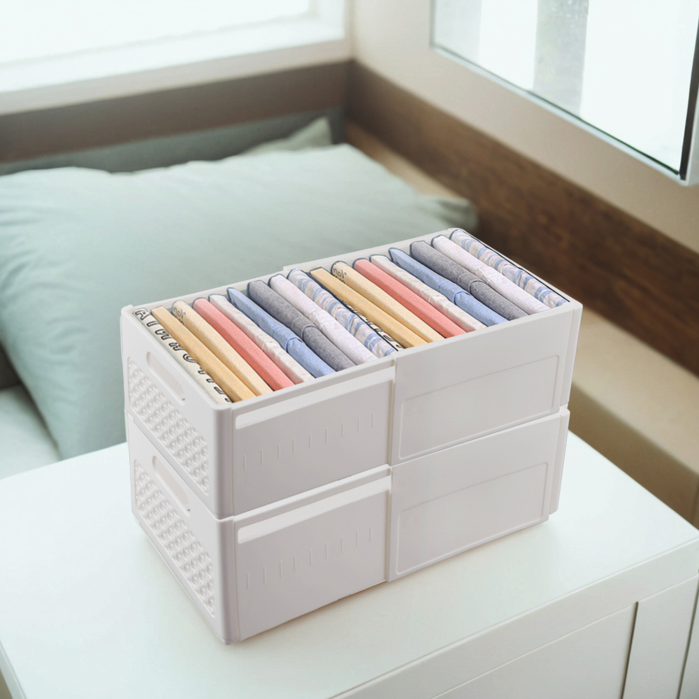 H&O Direct Plastic Expandable Storage Organiser 2 Pack Image 2