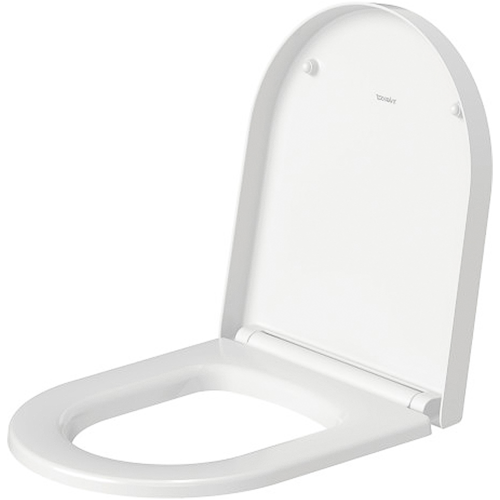 Duravit ME by Starck White Toilet Seat and Cover 374 x 458mm Image 1