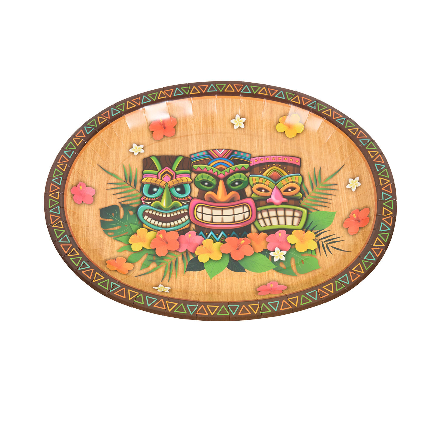Pack of 4 Tiki Party Platters Image 3