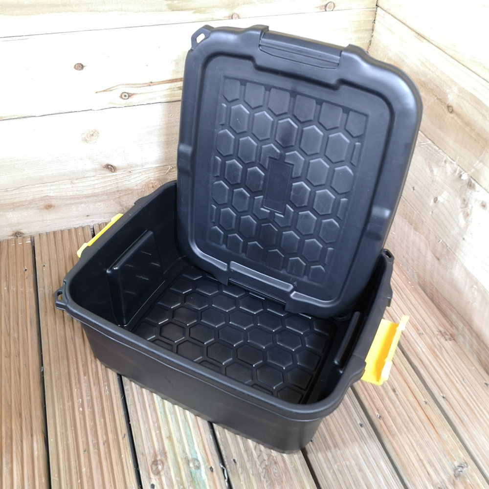 Samuel Alexander 24L Black Heavy Duty Lockable Storage Box Image 5
