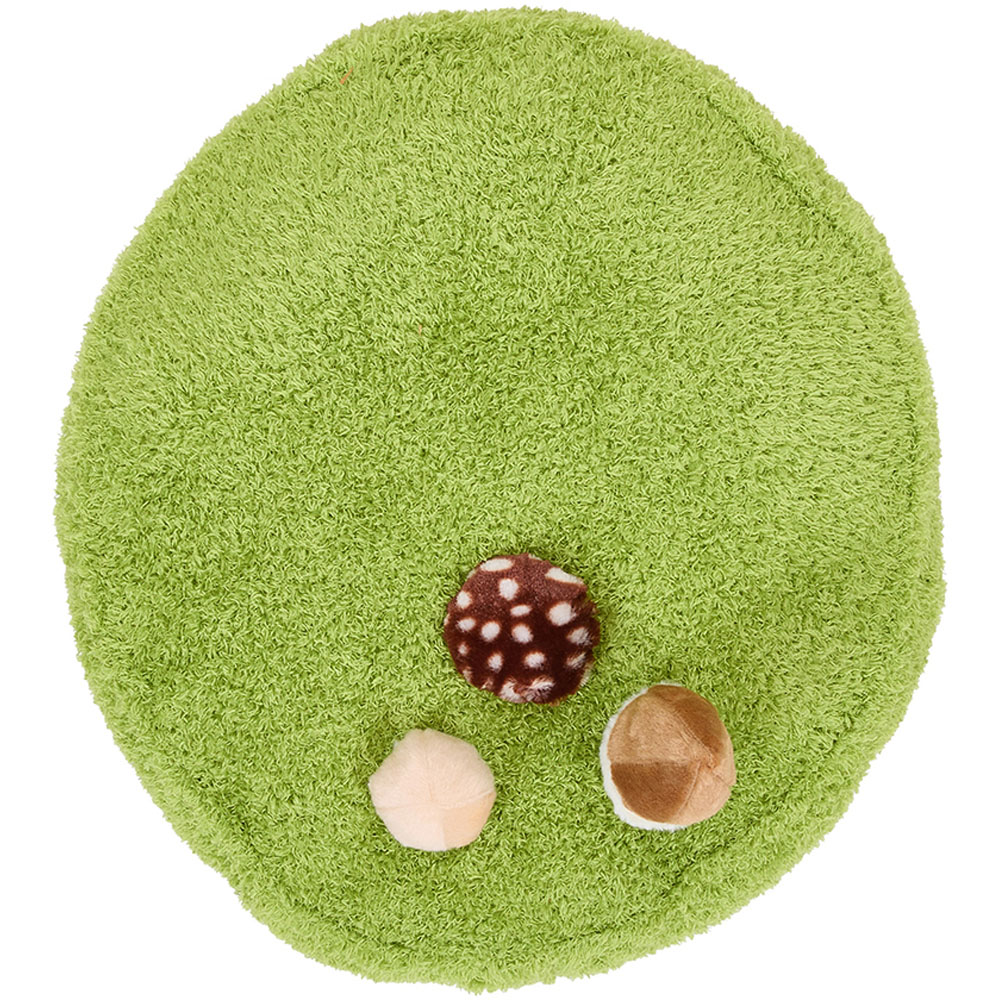 H&O Direct 45cm Grass Land Soft Warm Pet Mat Bed with Mushroom-Shape Toys Image 2