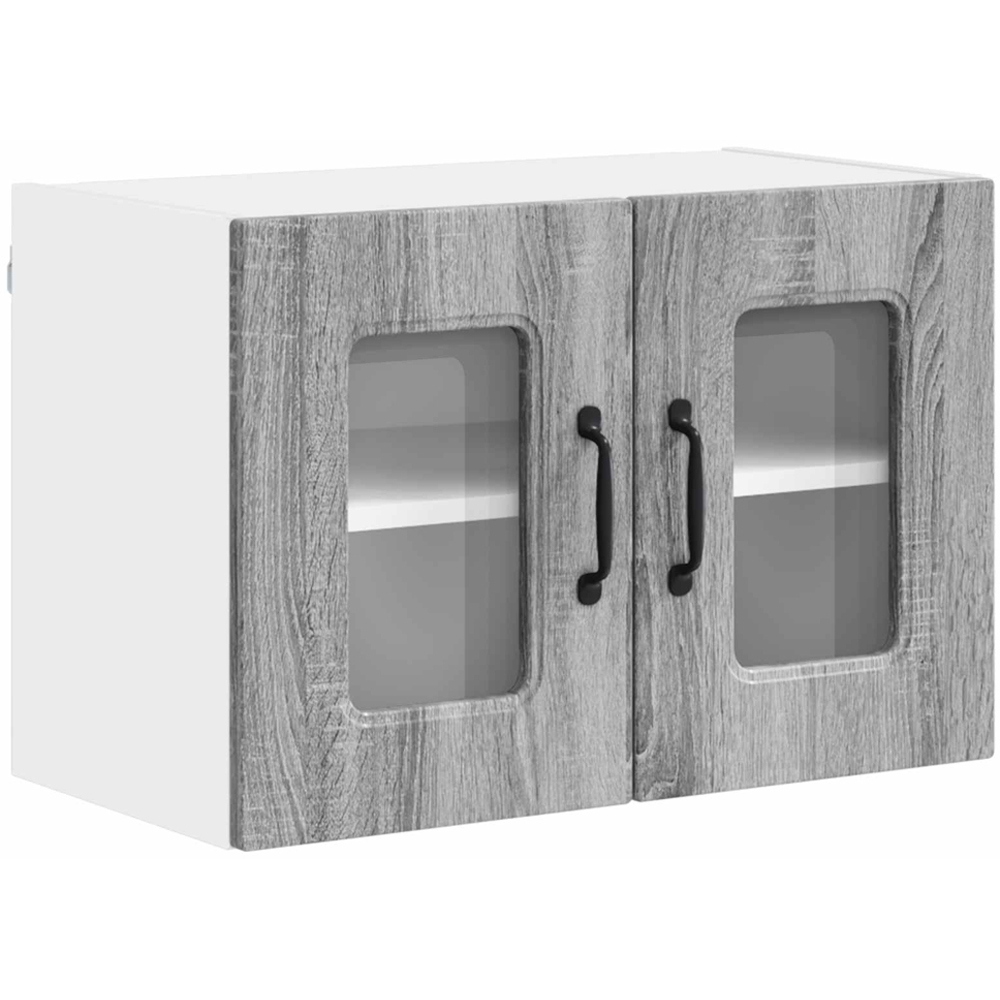 vidaXL Kalmar 2 Door Grey Sonoma Wall Kitchen Cabinet Image 2