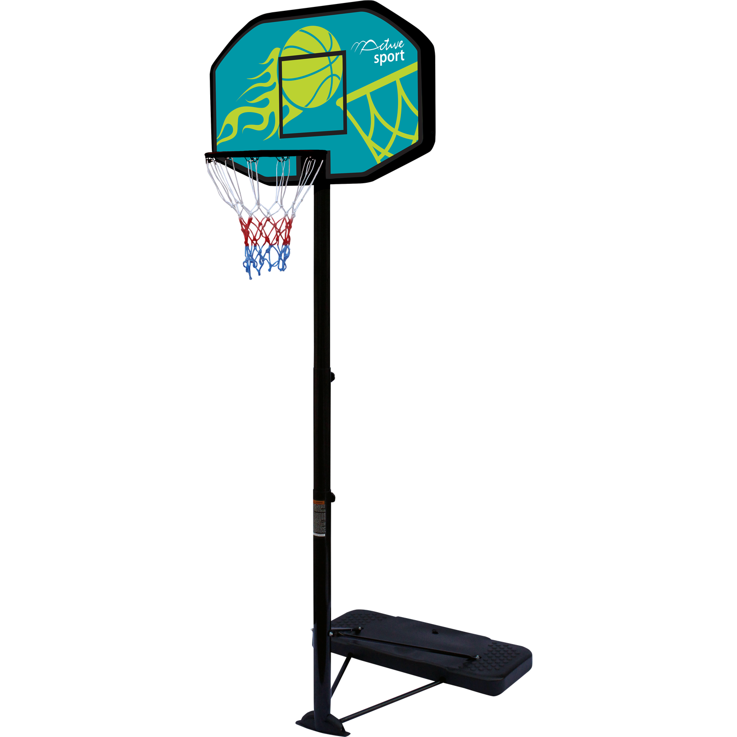Active Sport Height Adjustable Basketball Hoop Set 10ft Image