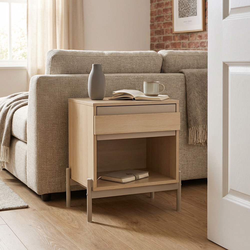Sofia Bedside Table - Natural Image 2