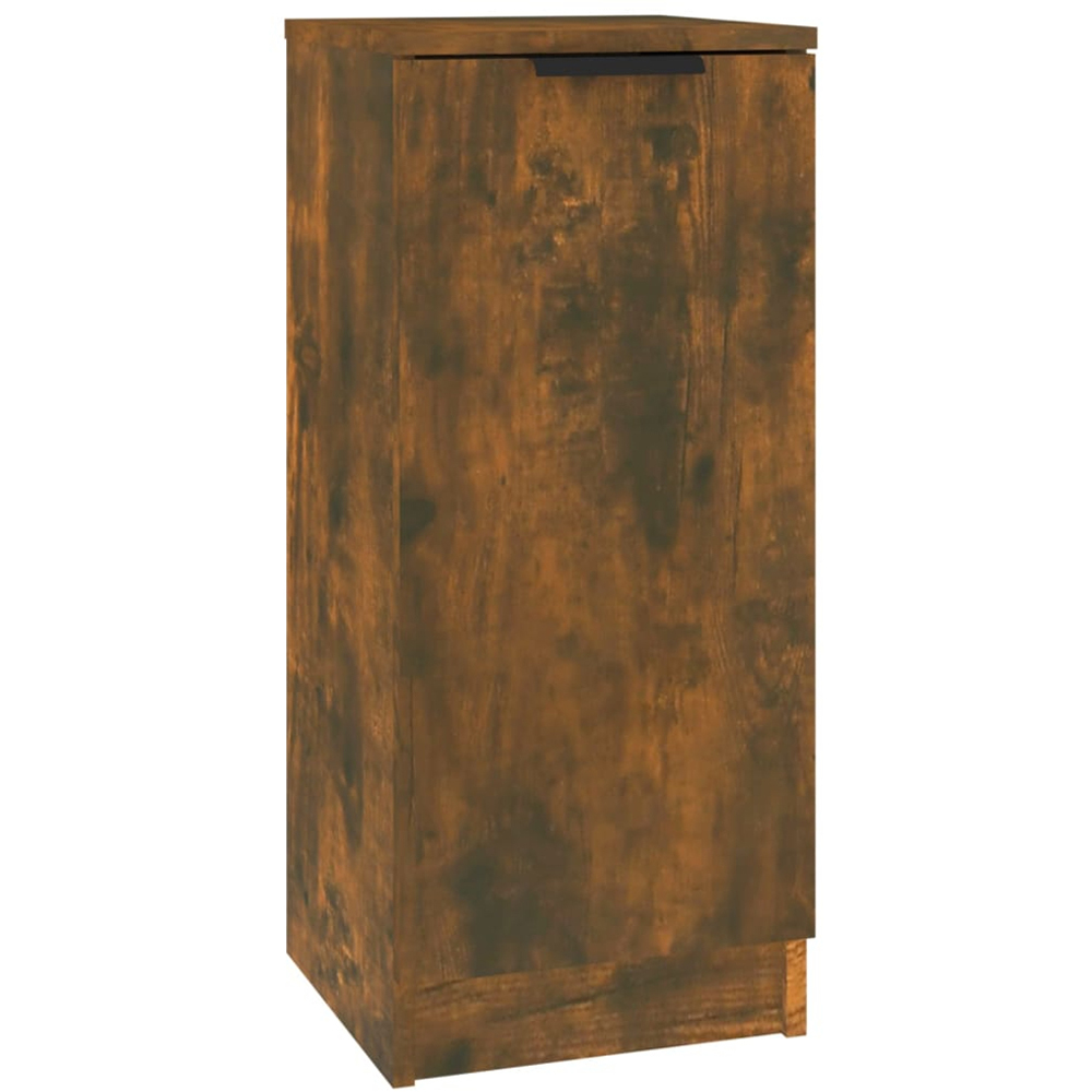 vidaXL 4 Door Single Drawer Smoked Oak Sideboard 3 Piece Image 6