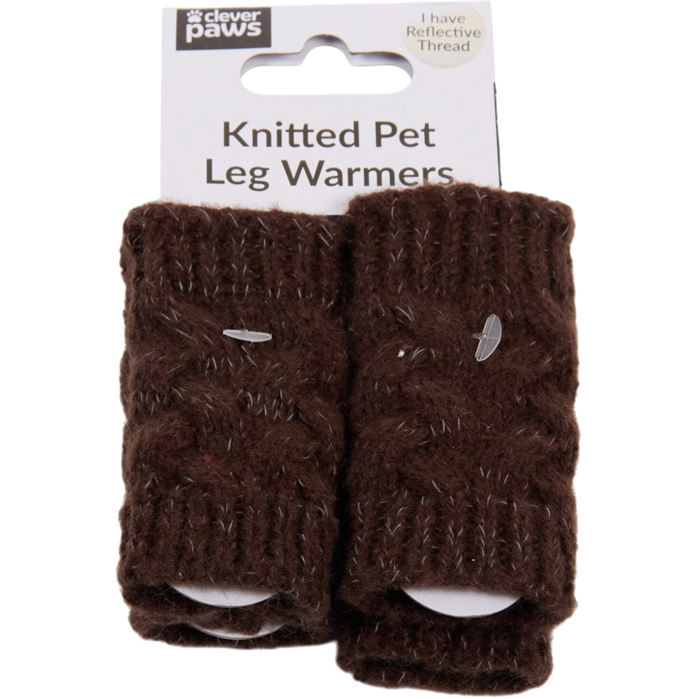 Pack of 4 Clever Paws Knitted Pet Leg Warmers Image 4