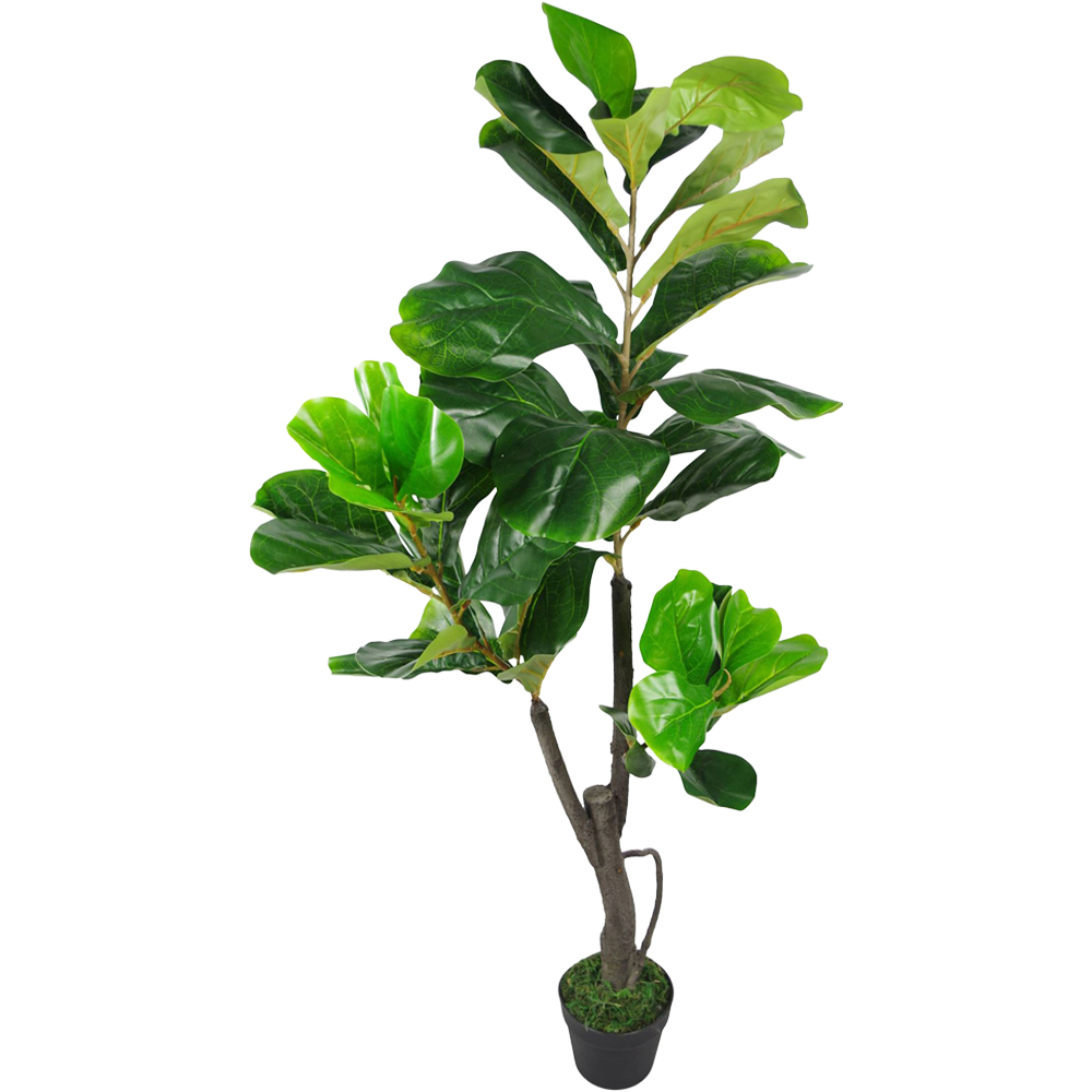 Leaf Copper Hammered Straight Edge Metal Bowl Planter 32 x 20cm Image 1