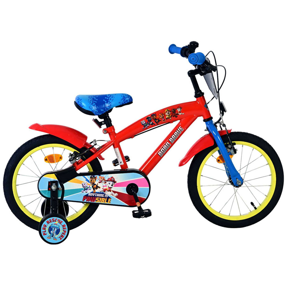 Volare Paw Patrol Kids Core 16 inch Multicolour Bike with Stabilisers Image 6