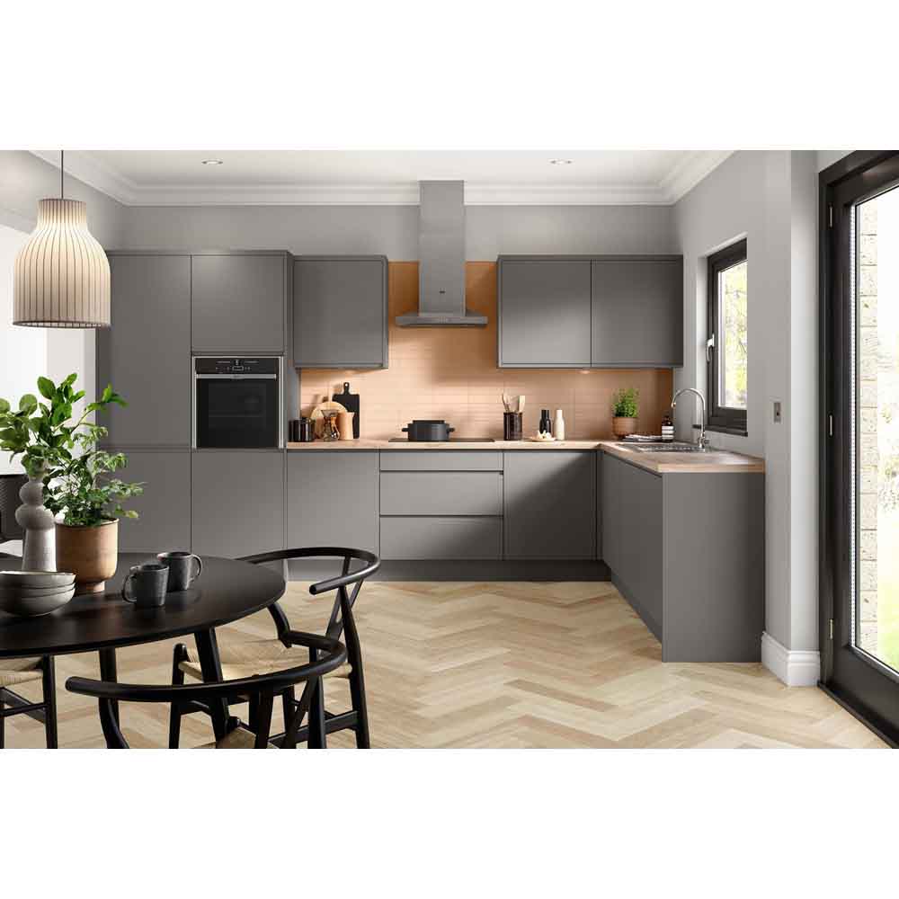 Kitchen Kit J-Pull Matt Dust Grey Multi Rail 2745 x 55 x 36mm Image 2