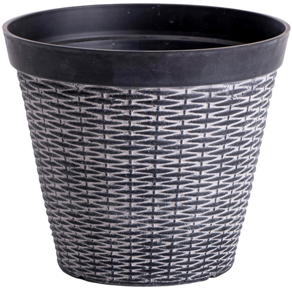 Thompson and Morgan Rattan Design Planter 25cm Image 1